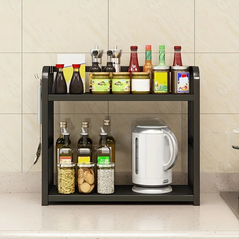2-Tier Metal Countertop Shelf  - Coffee Equipment Rack ulasan dan harga