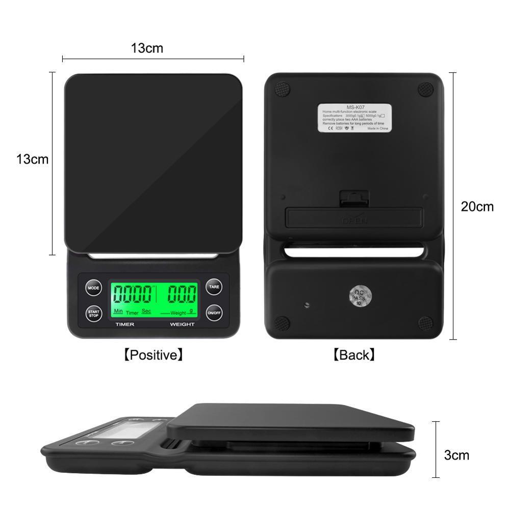 3kg/0.1g 5kg/0.1g Drip Coffee  - Scale Drip Timer ulasan dan harga