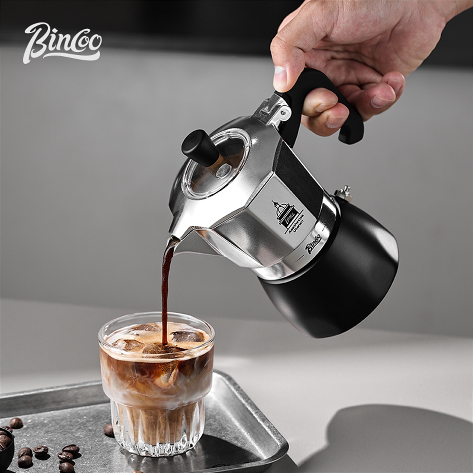 BINCOO Double Valve Moka Pot，E - Coffee Equipment Set ulasan dan harga