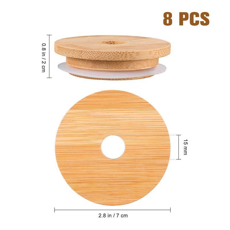 Jar Lids Straw Lid With Glass  - Bean Hopper Lid ulasan dan harga