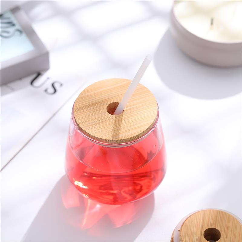 Jar Lids Straw Lid With Glass  - Bean Hopper Lid ulasan dan harga