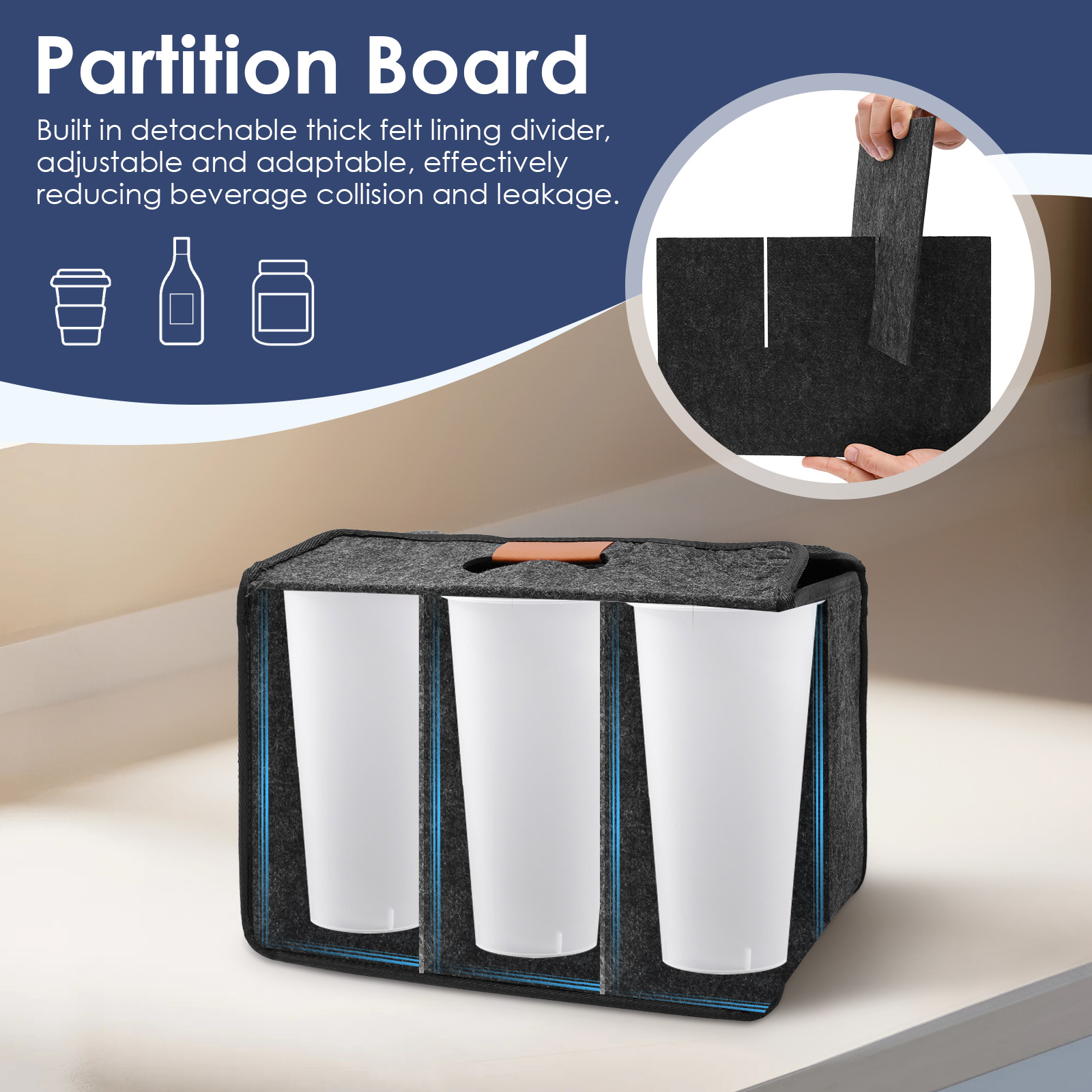 6 Bottle Drink Cup Carrier Fol - Coffee Equipment Travel Bag ulasan dan harga