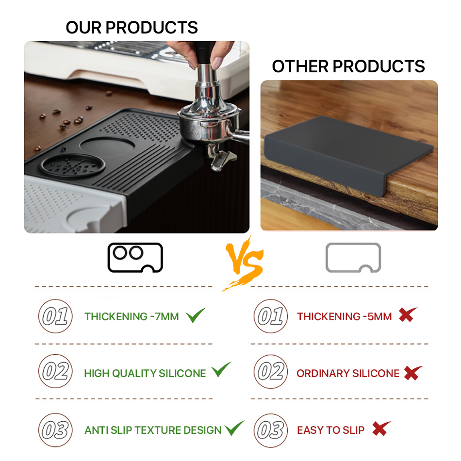 Coffee Tamper Mat Station Stan - Coffee Equipment Rack ulasan dan harga