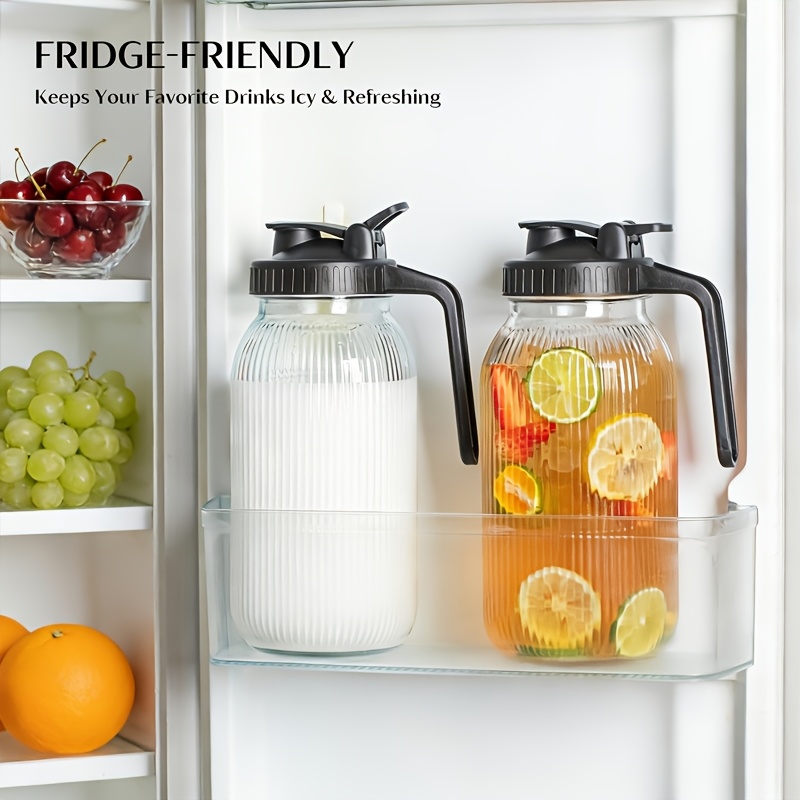 2PCS Glass Mason Jar Pitcher L - Bean Hopper Lid ulasan dan harga
