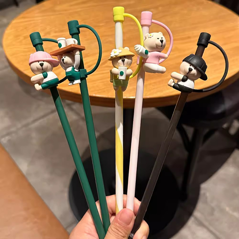 Cute Silicone Straw Cover For  - Bean Hopper Lid ulasan dan harga