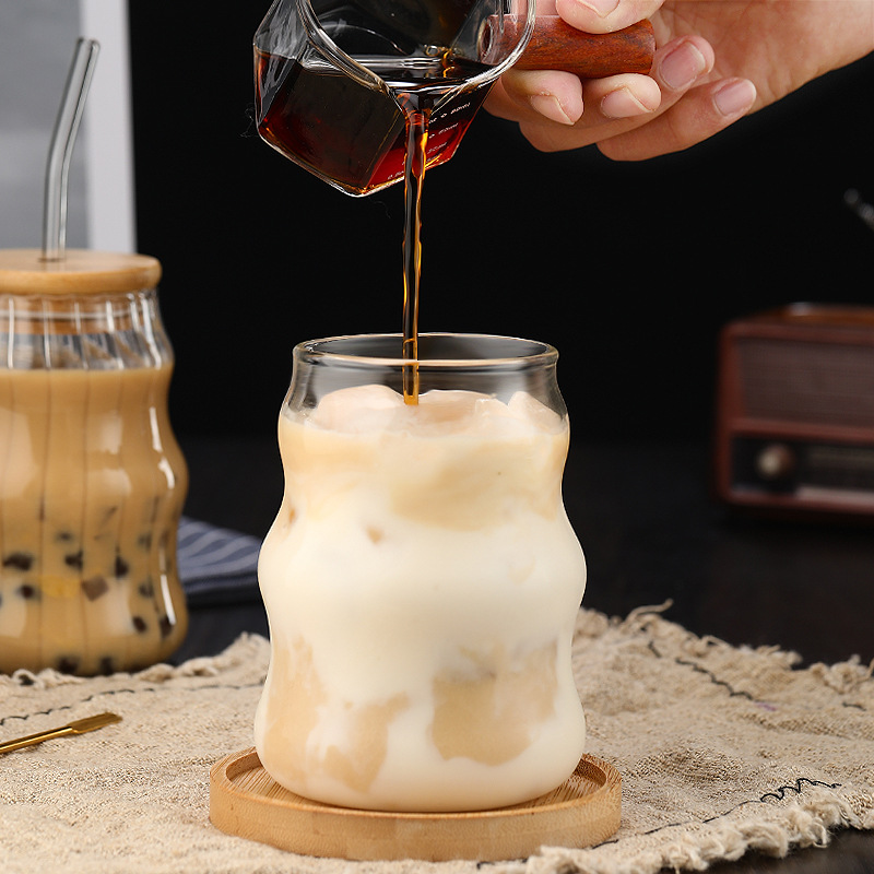 500ml Glass Tumbler with Straw - Bean Hopper Lid ulasan dan harga